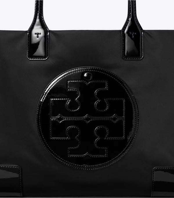 T.O.R.Y B.U.R.C.H ELLA PATENT TOTE BAG