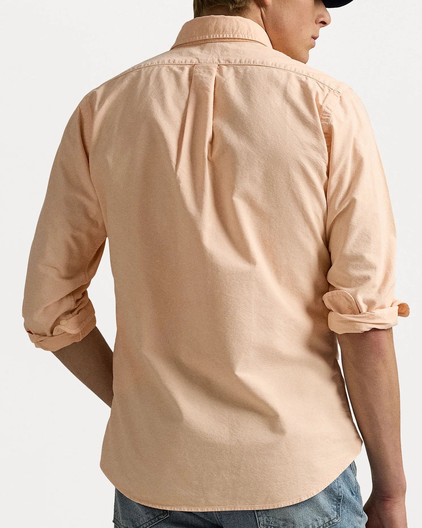 P.o.L.O R.A.L.P.H L.A.U-R.E.N Garment-Dyed Oxford Shirt Custom Fit Amber