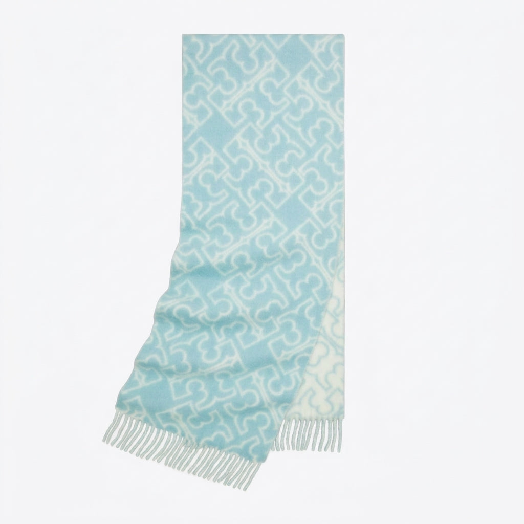 T.O.R.Y B.U.R.C.H PUZZLE LOGO SCARF