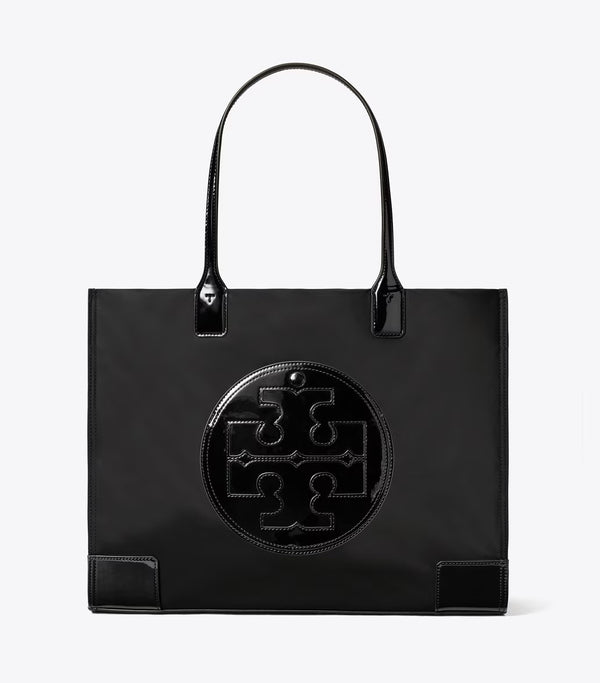 T.O.R.Y B.U.R.C.H ELLA PATENT TOTE BAG