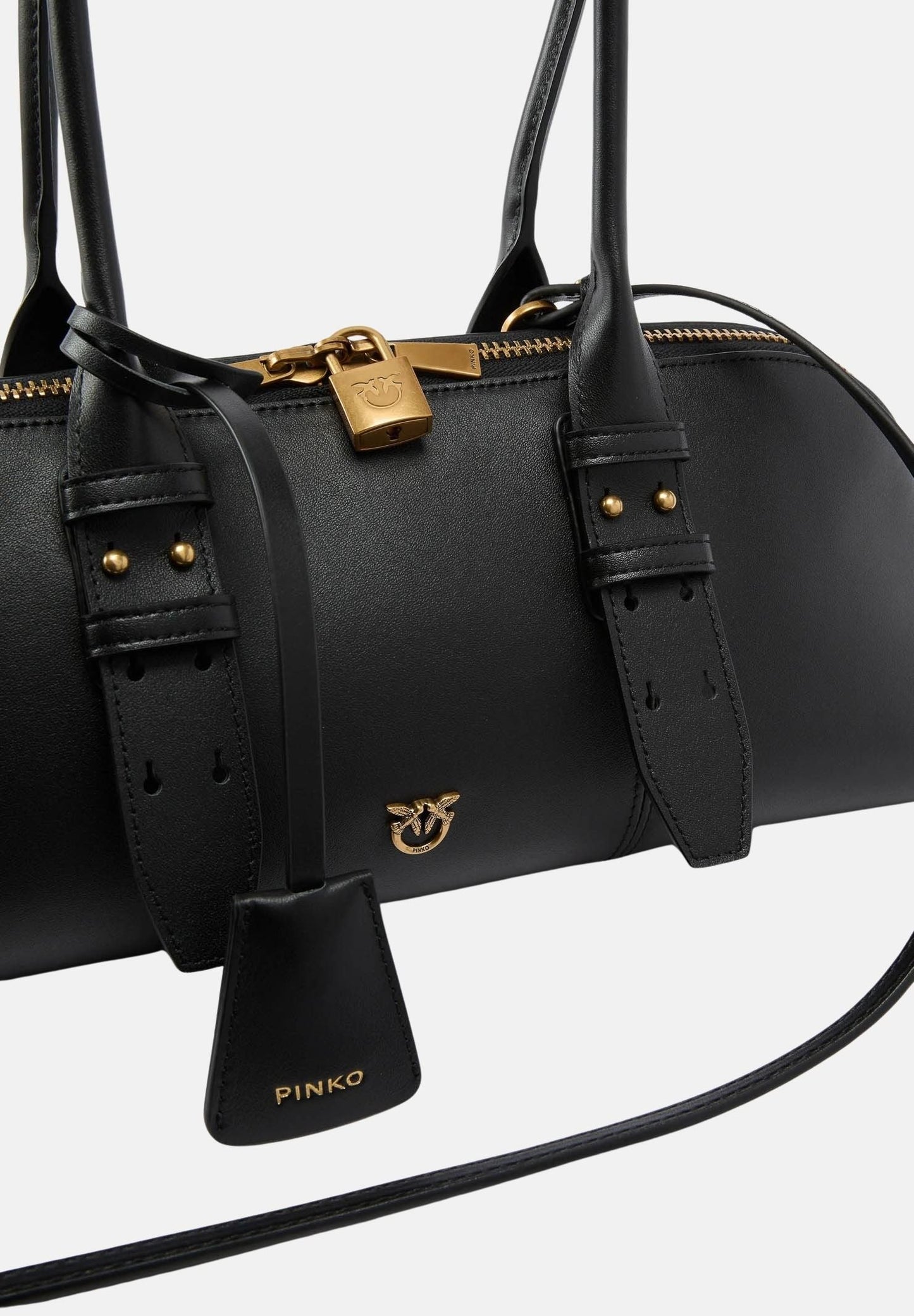 P.I.N.K.O Escape Bag Horizontal large shoulder bag in leather