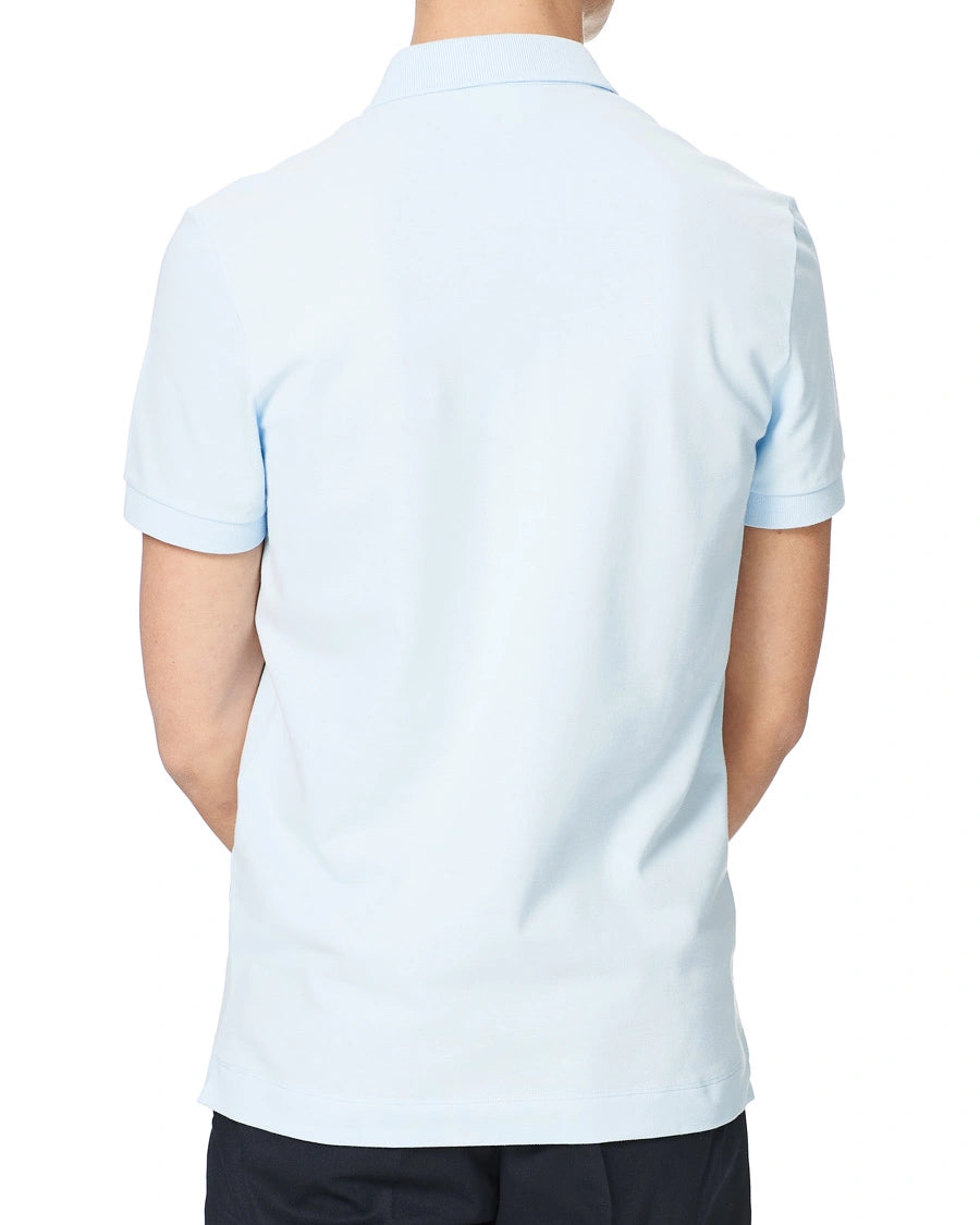 L.a.C.O-S.T.E. P.O.L.O. shirt Slim Fit Paris Stretch Pique Polo Shirt Light Blue