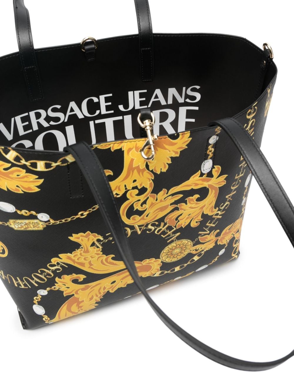 V.E.R.S.A.C.E. J.E.A.N.S. C.O.U.T.U.R.E.  REVERSIBLE TOTE BAG