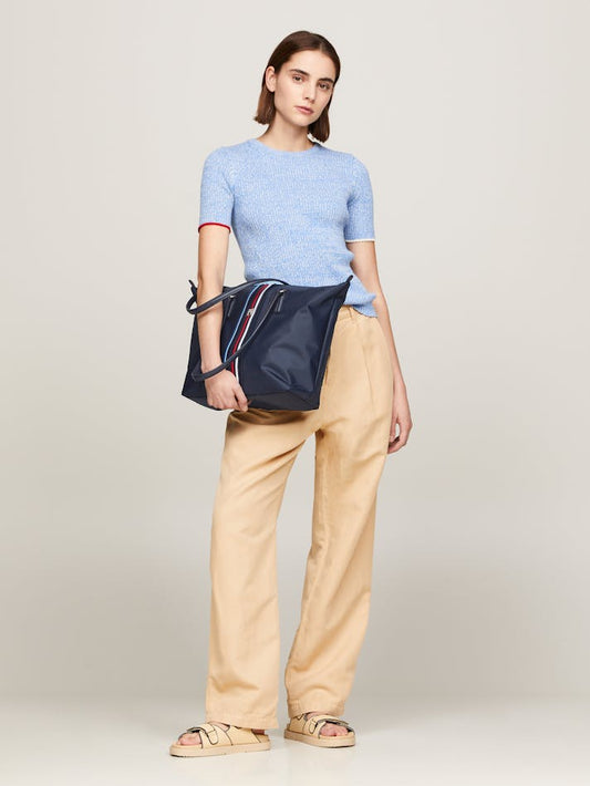 T.O.M.M.Y H.I.L.F.I.G.E.R Signature TH Monogram Small Tote