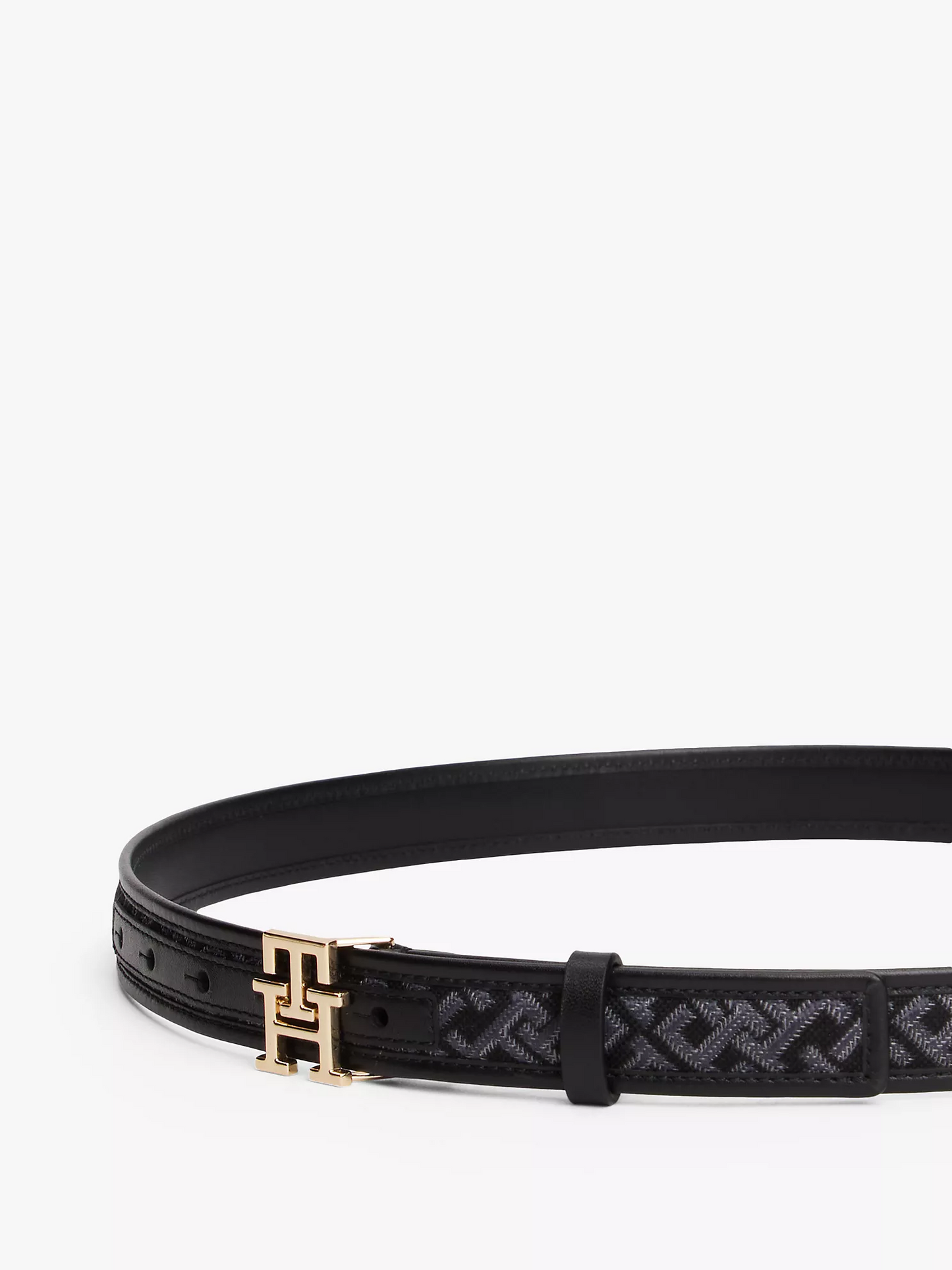 T.O.M.M.Y H.I.L.F.I.G.E.R Monogram-Buckle Jacquard Belt