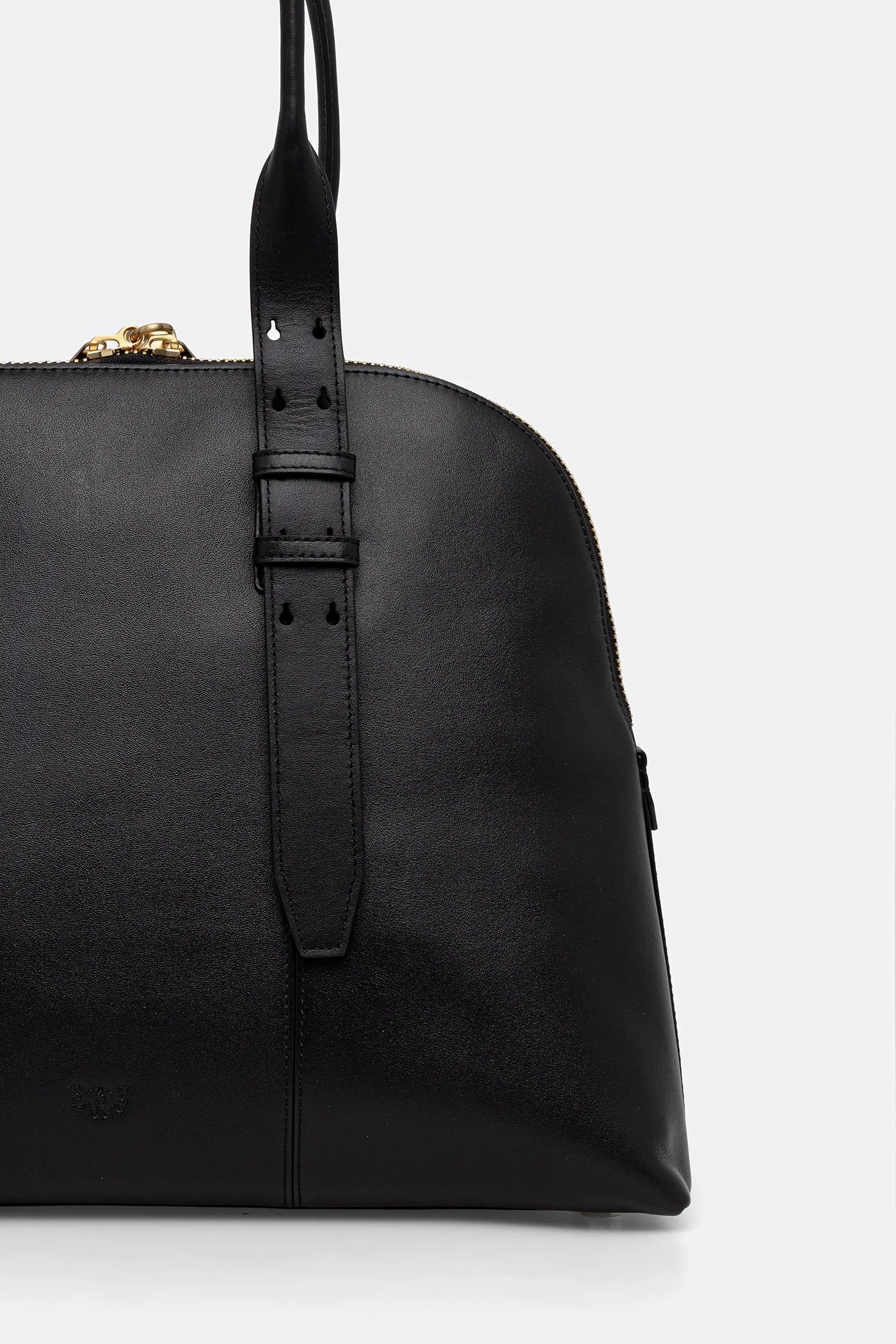 P.I.N.K.O Bowling Maxi Leather Bag