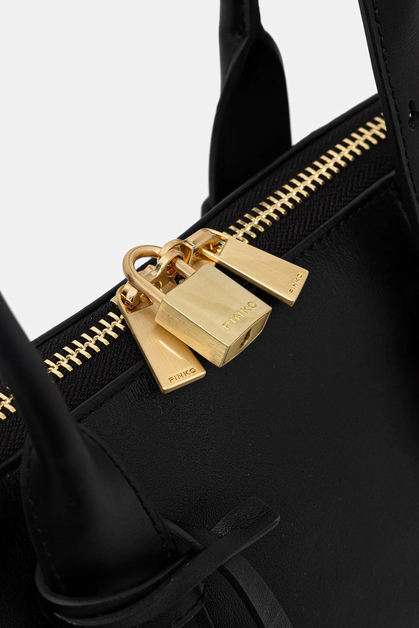 P.I.N.K.O Bowling Maxi Leather Bag