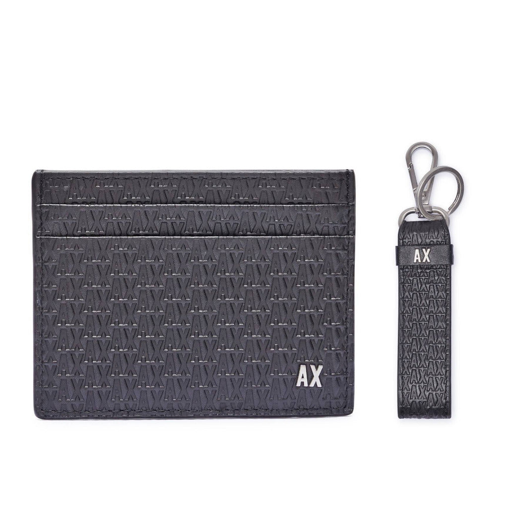 A.r.m.a.n.i E.x.c.h.a.n.g.e Leather card case + keychain