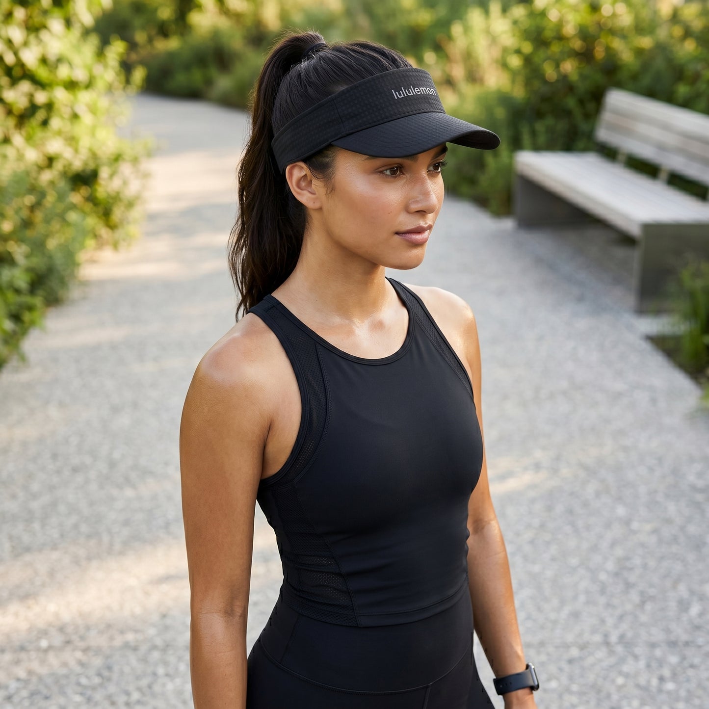L.U.L.U.L.E.M.O.N  Removable Sweatband All-Sport Visor Wordmark CAP