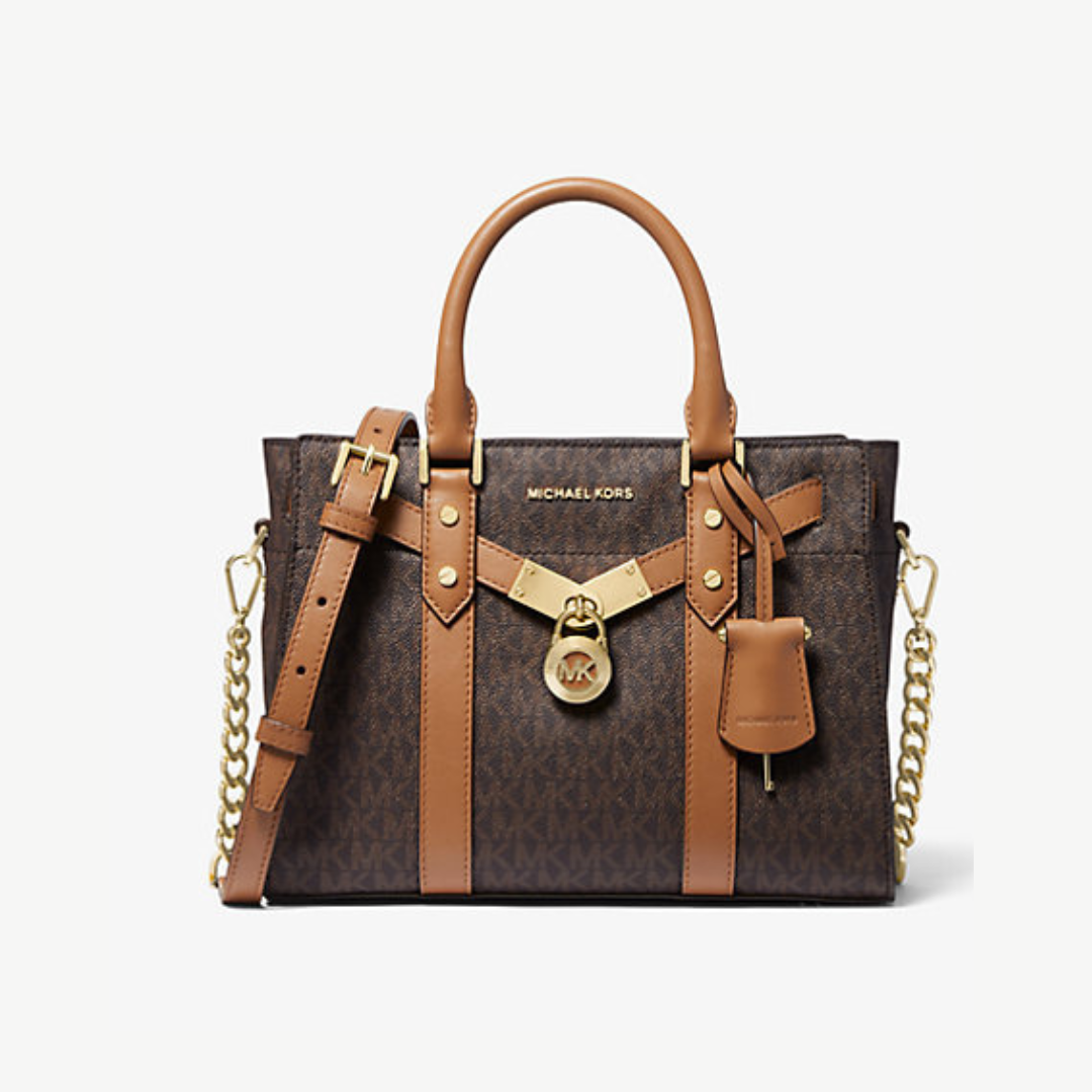 M.i.c.h.a.e.l K.o.r.s Nouveau Hamilton Small Logo and Leather Satchel SHOULDER