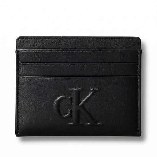 C.A.L.V.I.N K.L.E.I.N  Sculpted card holder with embossed monogram