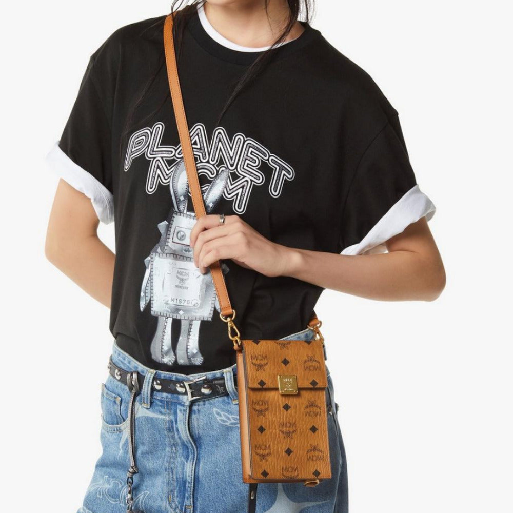 M.C.M Aren Phone Wallet in Visetos
