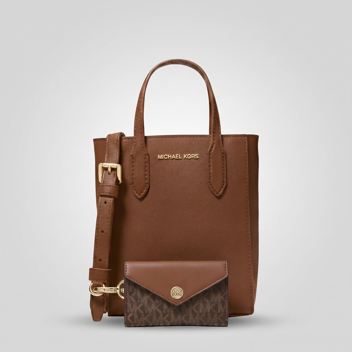 M.I.C.H.A.E.L K.O.R.S Vincent Extra-Small Saffiano Leather Crossbody Bag With Card Case