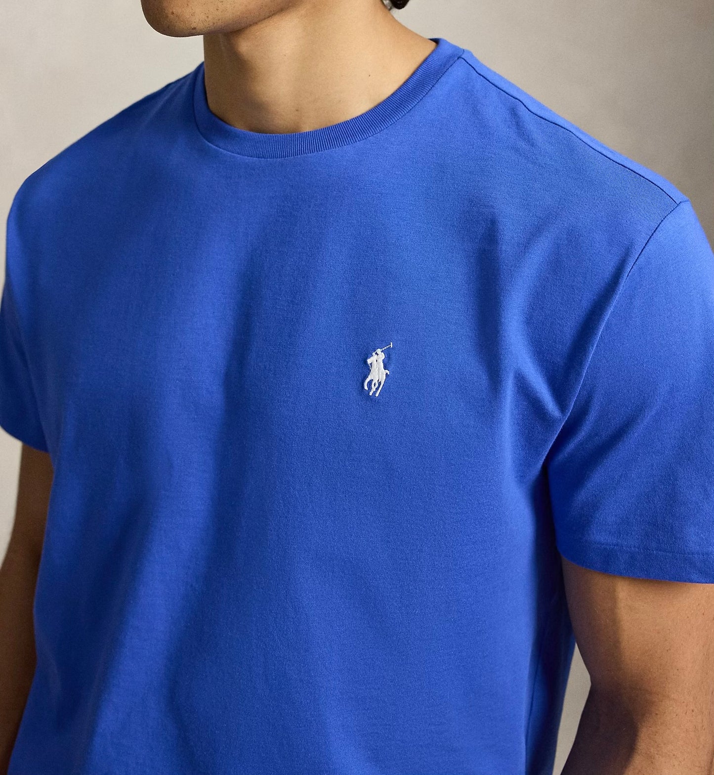 P.o-L.O R.A-L.P.H L.A.U-R.E.N Jersey Crewneck Custom Slim Fit T-Shirt