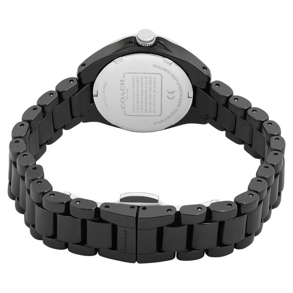 C.O.A.C.H Perry Quartz Black Dial Metal Watch