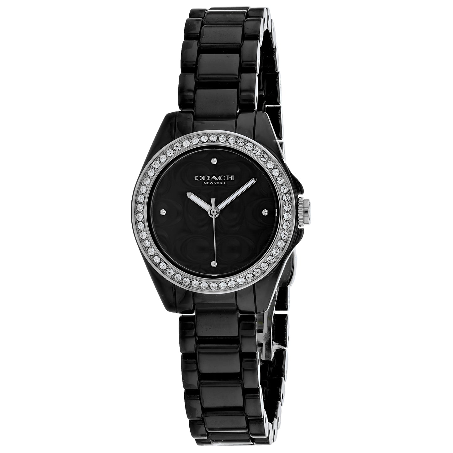 C.O.A.C.H Perry Quartz Black Dial Metal Watch