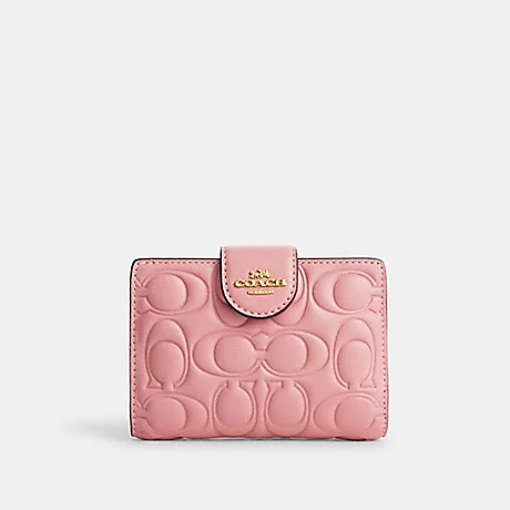 C.O.A.C.H Medium Corner Zip Wallet With Signature Leather