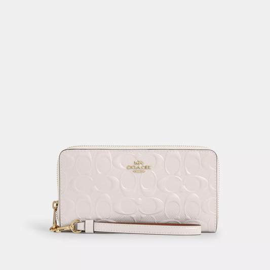 C.O.A.C.H Long Zip Around Wallet in Signature Leather