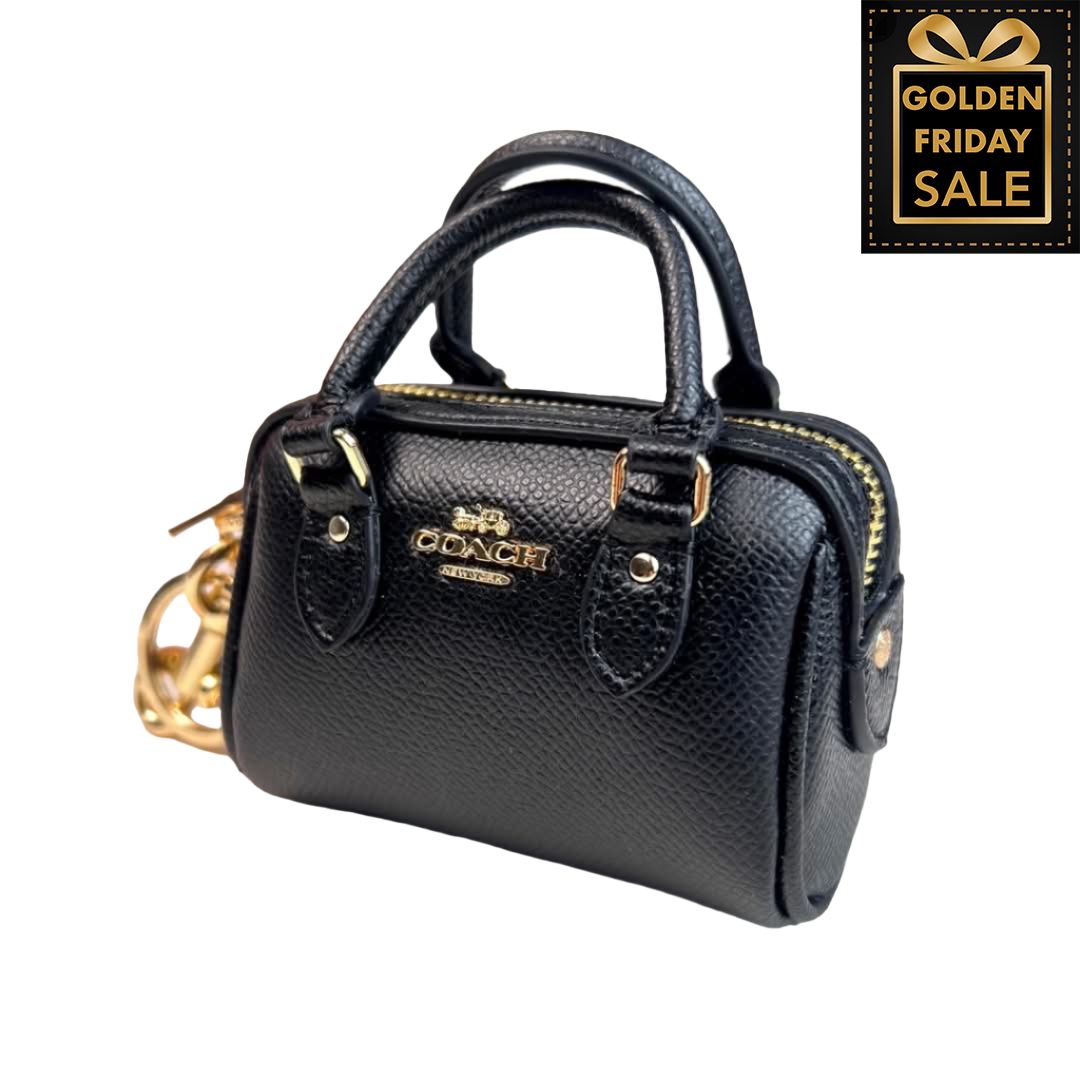 C.O.A.C.H Mini Rowan Bag Charm In Signature Canvas