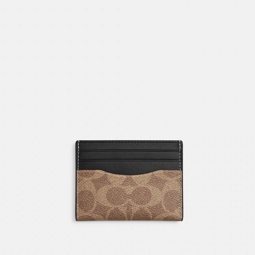 C.O.A.C.H Slim Id Card Case In Signature Canvas