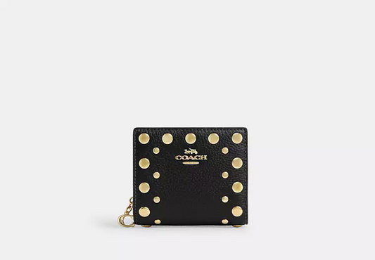 C.O.A.C.H Snap Wallet With Rivets