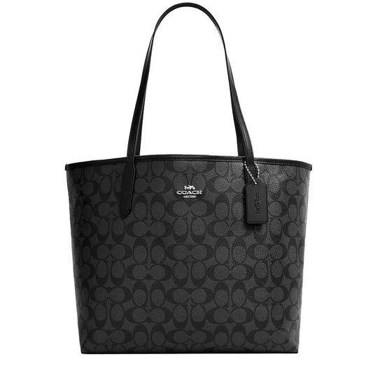 COACH Signature Canvas City Tote Bag Coach 5696
