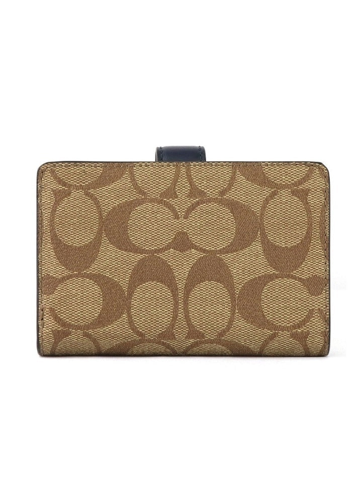 COACH Medium Bifold Corner Zip Wallet In Signature Canvas
