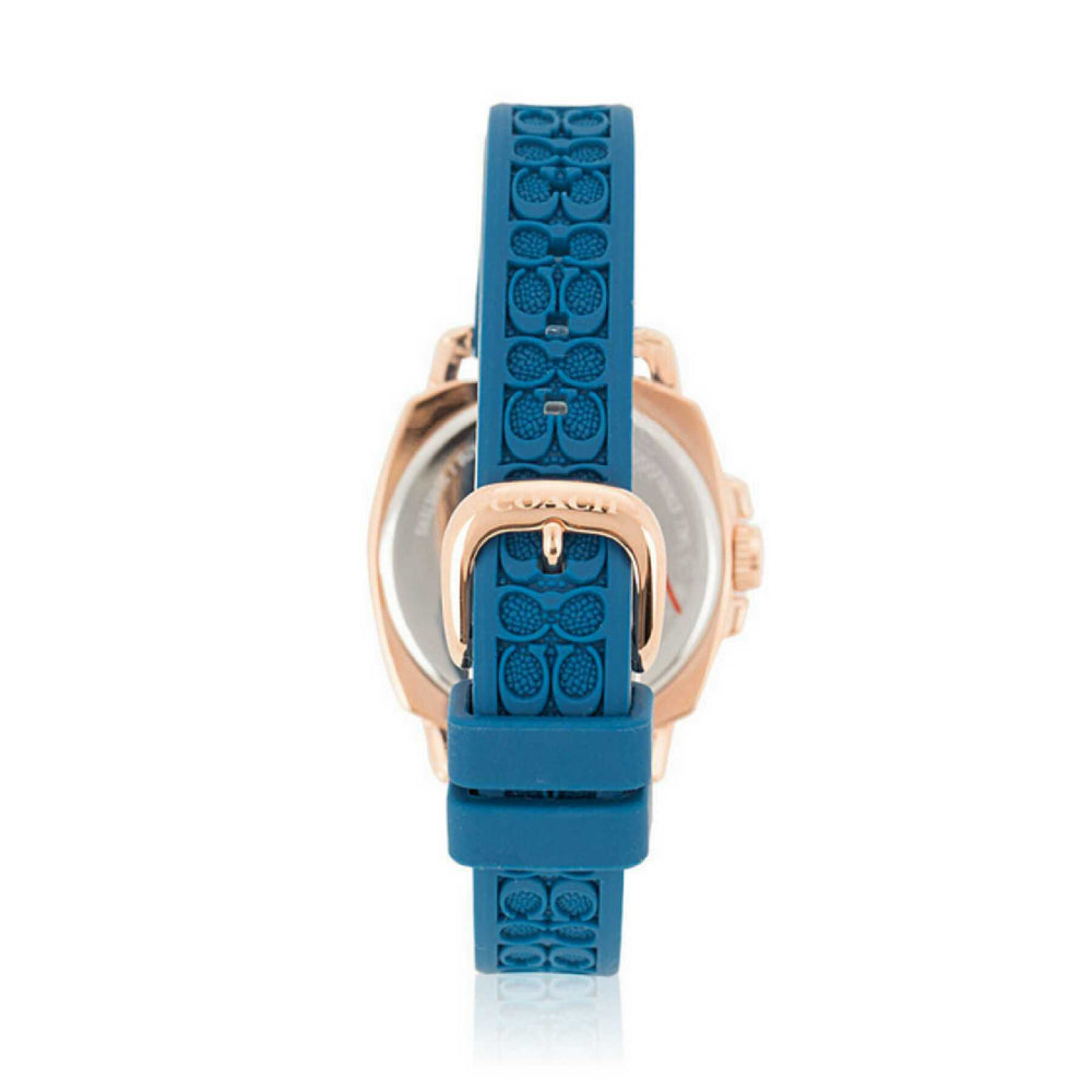 C.O.A.C.H Boyfriend Watch ROSE GOLD - TURQUOISE