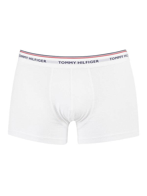 T.O.M.M.Y H.I.L.F.I.G.E.R Premium Essentials Cotton Stretch Truck Pack Of 3 boxers Black/Grey Heather/White