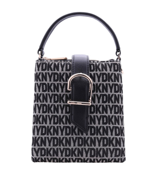D.K.N.Y Deena Small Top Handle Crossbody Black Logo/Black