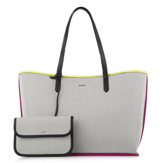 D.K.N.Y HALLIE Textured Tote Bag with Pouch
