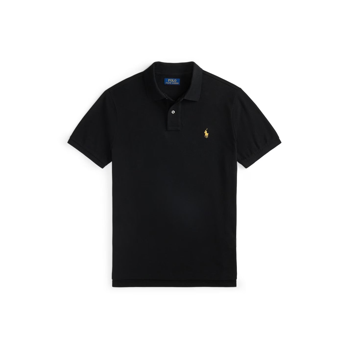 P.o-L.O R.A-L.P.H L.A.U-R.E.N The Iconic Mesh Polo Shirt Custom Slim Fit Black/Yellow