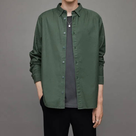 A.l.l.S.a.i.n.t.s HERMOSA RAMSKULL RELAXED FIT SHIRT Green
