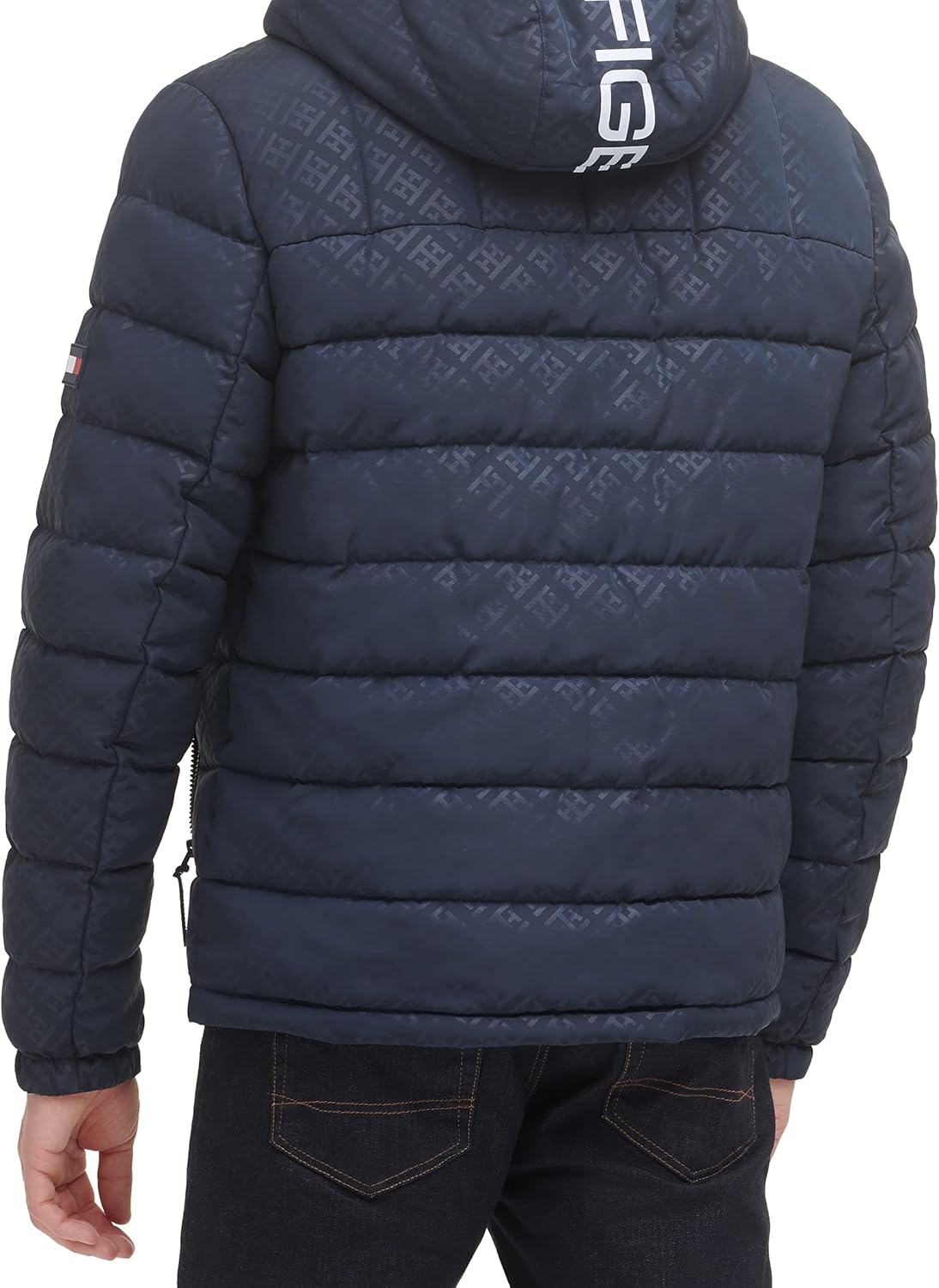 T.O.m-M.y H.I.L.F.I.G.E.R Midweight Sherpa Lined TH monogram Hooded Water Resistant Puffer Jacket
