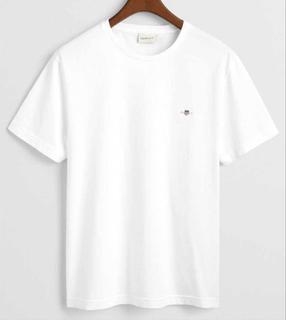 G.a-n.t Reg Shield SS t-shirt White
