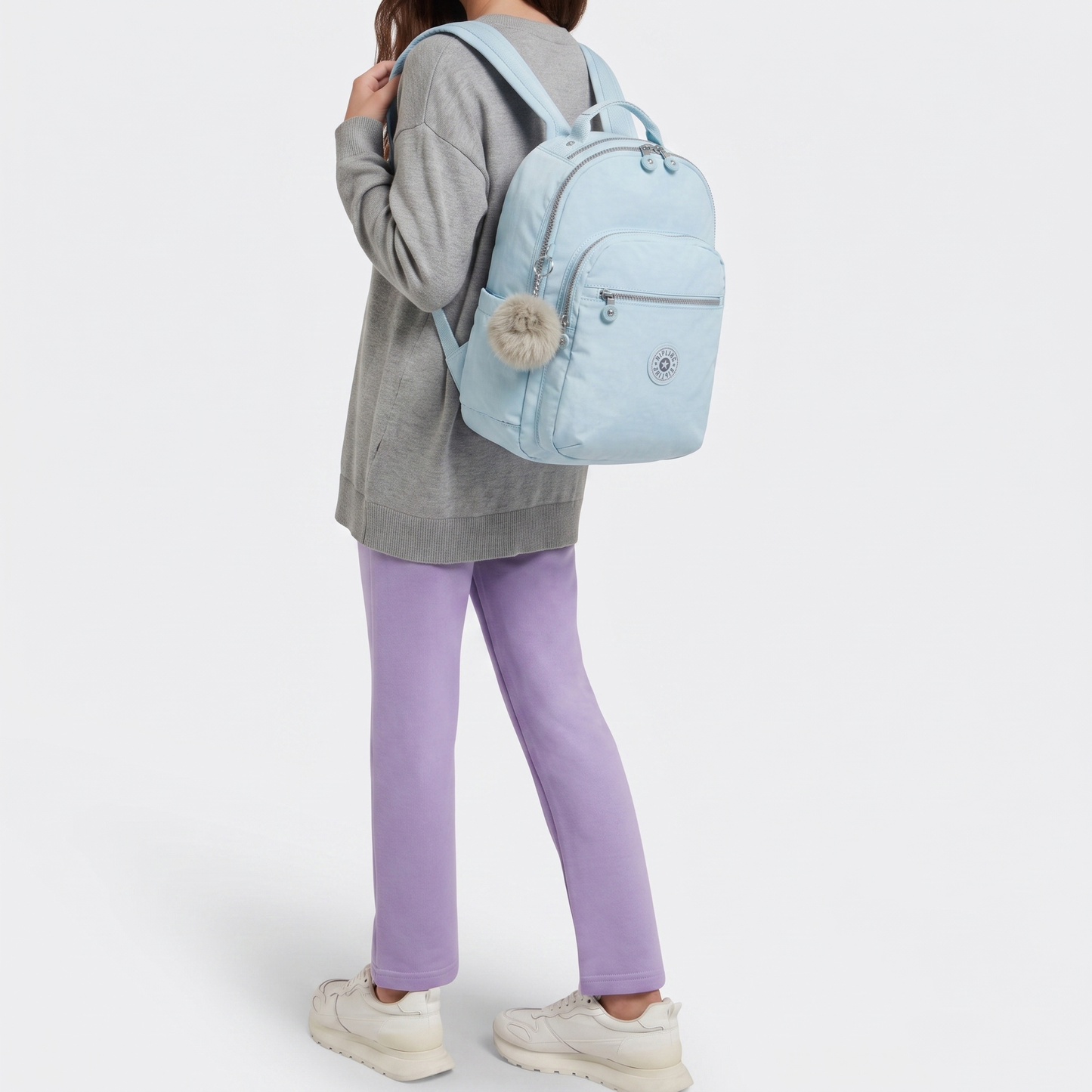 K.I.P.L.I.N.G Laptop KI5210  Bridal Blue School Backpack