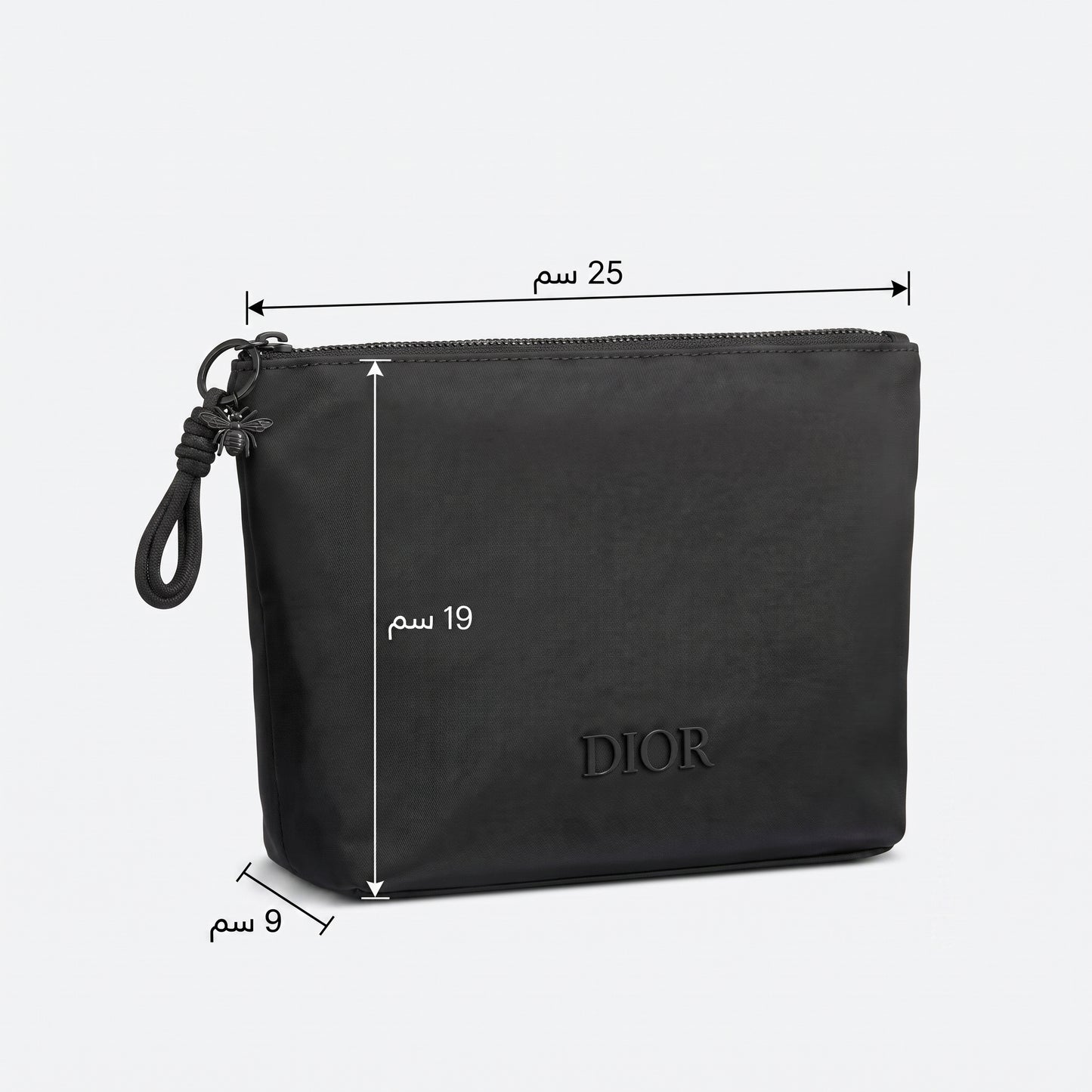 D.I.O.R MAKEUP BAG BLACK