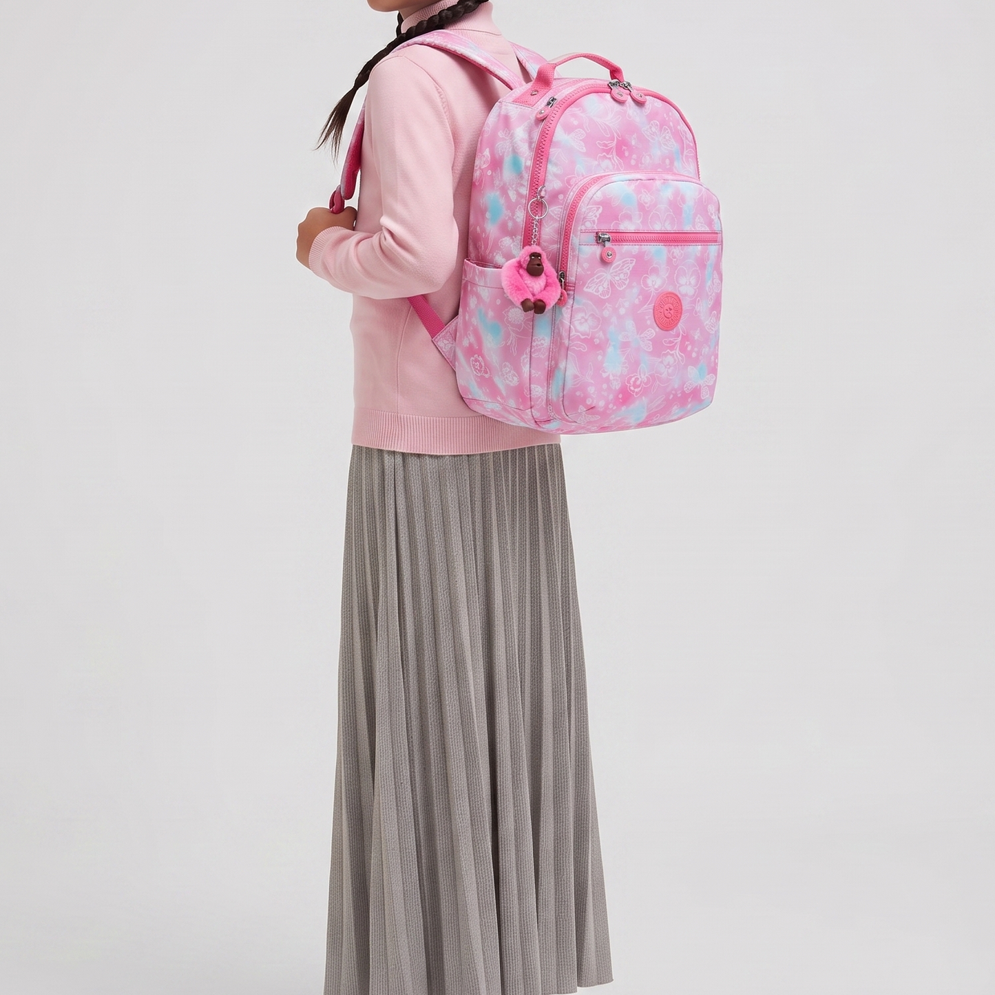 K.I.P.L.I.N.G Laptop KI5210 PINK (DREAMY CLOUD)  School Backpack