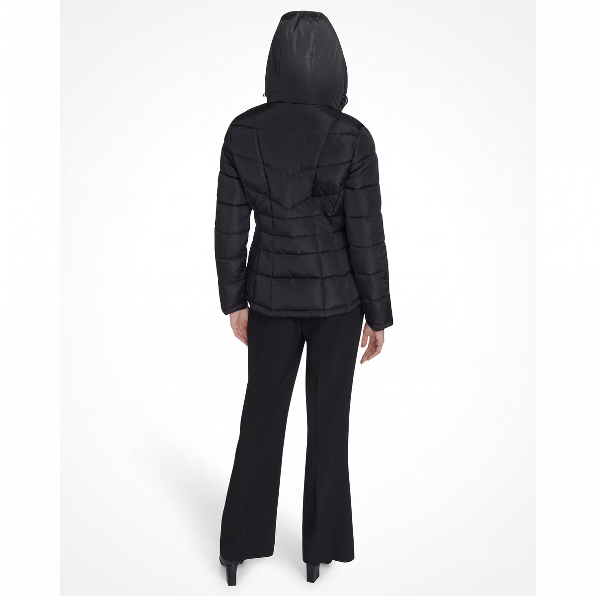 C.a.l.v.i.n K.l.e.i.n Women's Stand Collar Lined Puffer Jacket