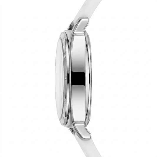 C.O.A.C.H Boyfriend Watch SILVER - WHITE