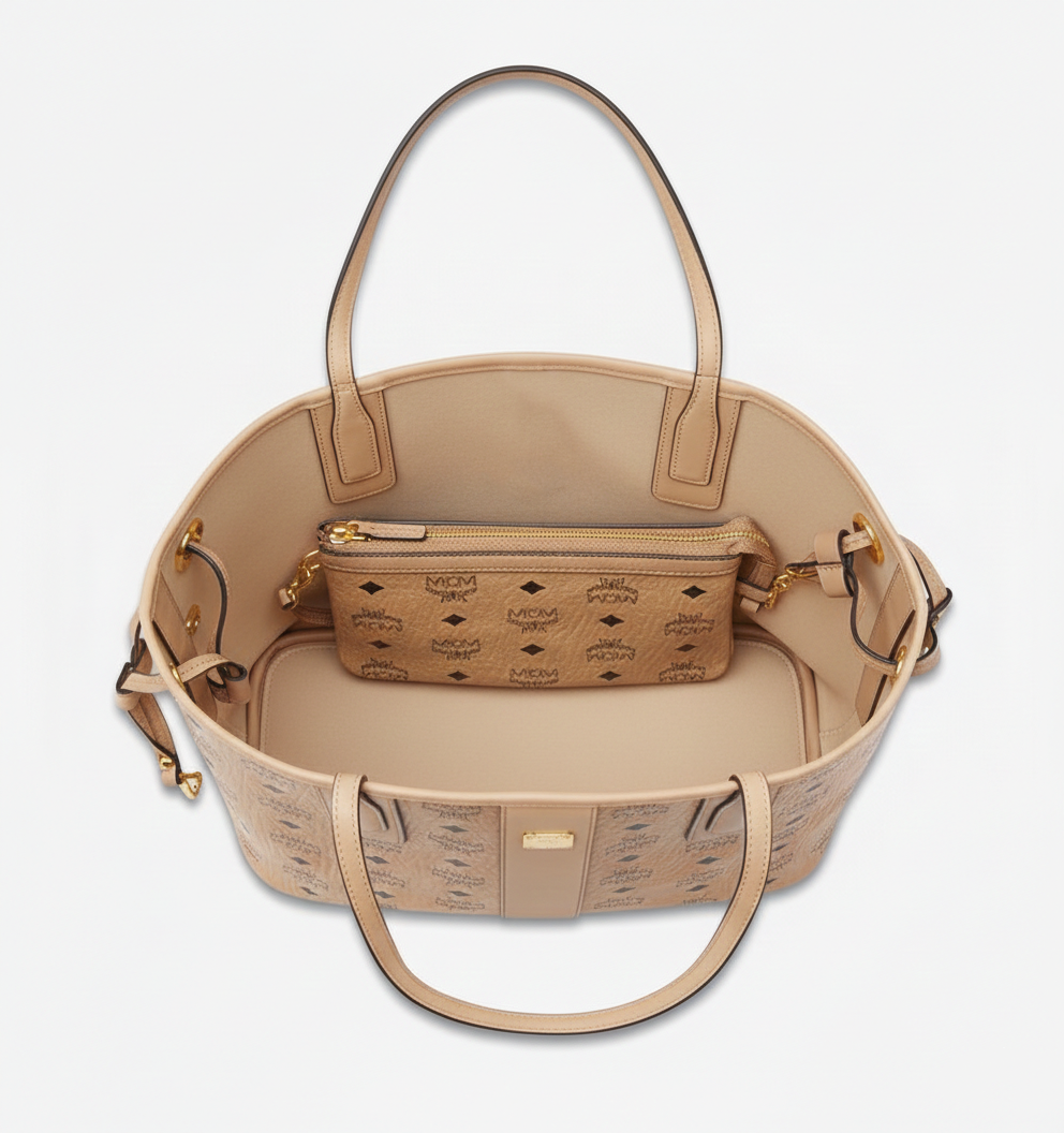 M.C.M REVERSIBLE SHOULDER BAG