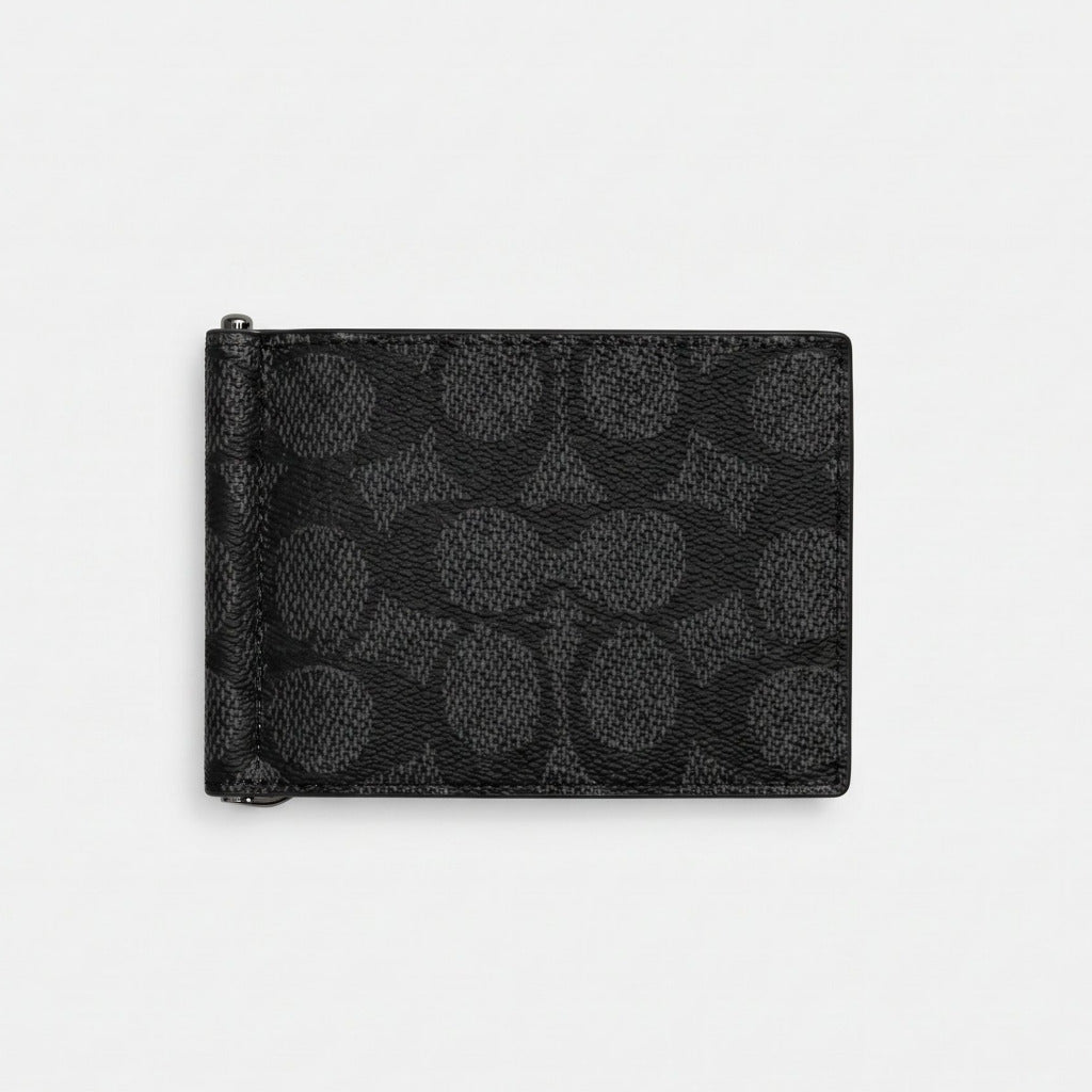 C.O.A.C.H  Slim Money Clip Billfold Wallet In