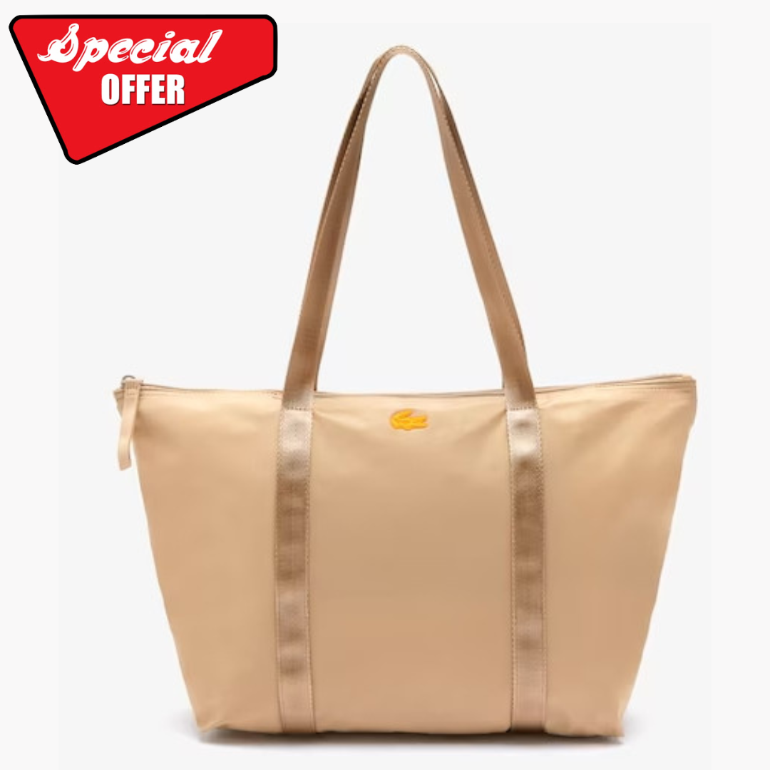 L.A.C.O.S.T.E. SHOULDER ZIPPER HANDBAG