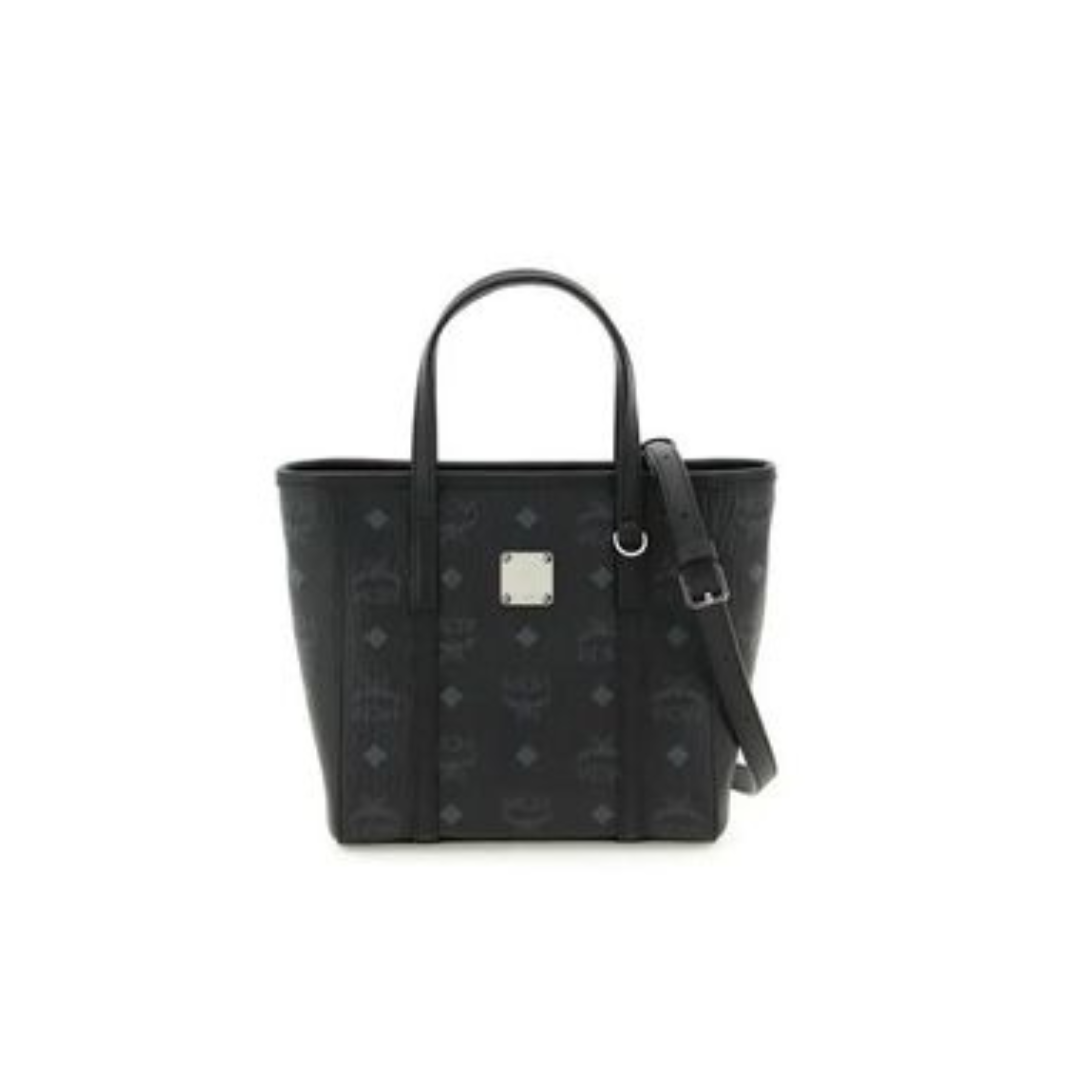 M.C.M AREN TOP-ZIP SHOPPER IN VISETOS HANDBAG