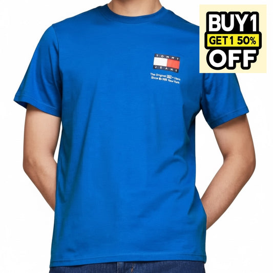 T.o.m.m.y. LOGO CREW NECK T-SHIRT TJ Blue