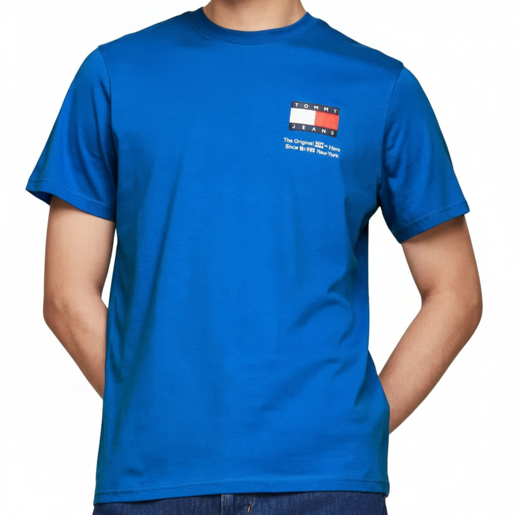 T.o.m.m.y. LOGO CREW NECK T-SHIRT TJ Blue