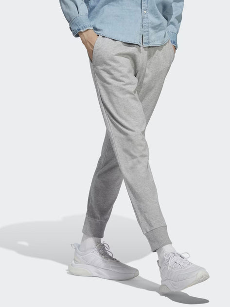 A.d.I-D.A.S. ESSENTIALS SINGLE JERSEY TAPERED CUFF PANTS Gray
