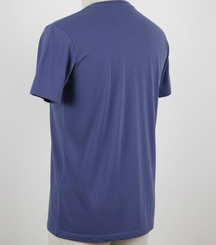 U.S. Polo Assn. Men's Round Neck Short sleeve T-Shirt Dark heather blue