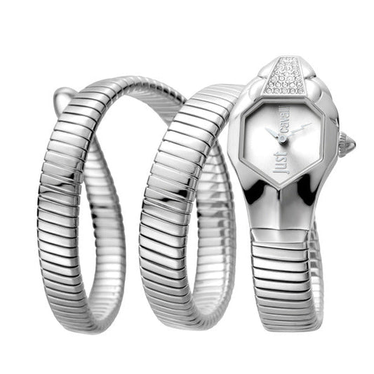 JUST CAVALLI Snake Analog Watch  Silver