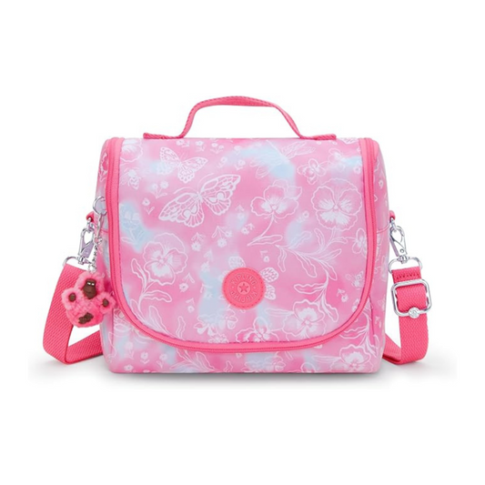 KIPLING Large Insluated KI1733 PINK Lunchbox with Trolley Sleeve